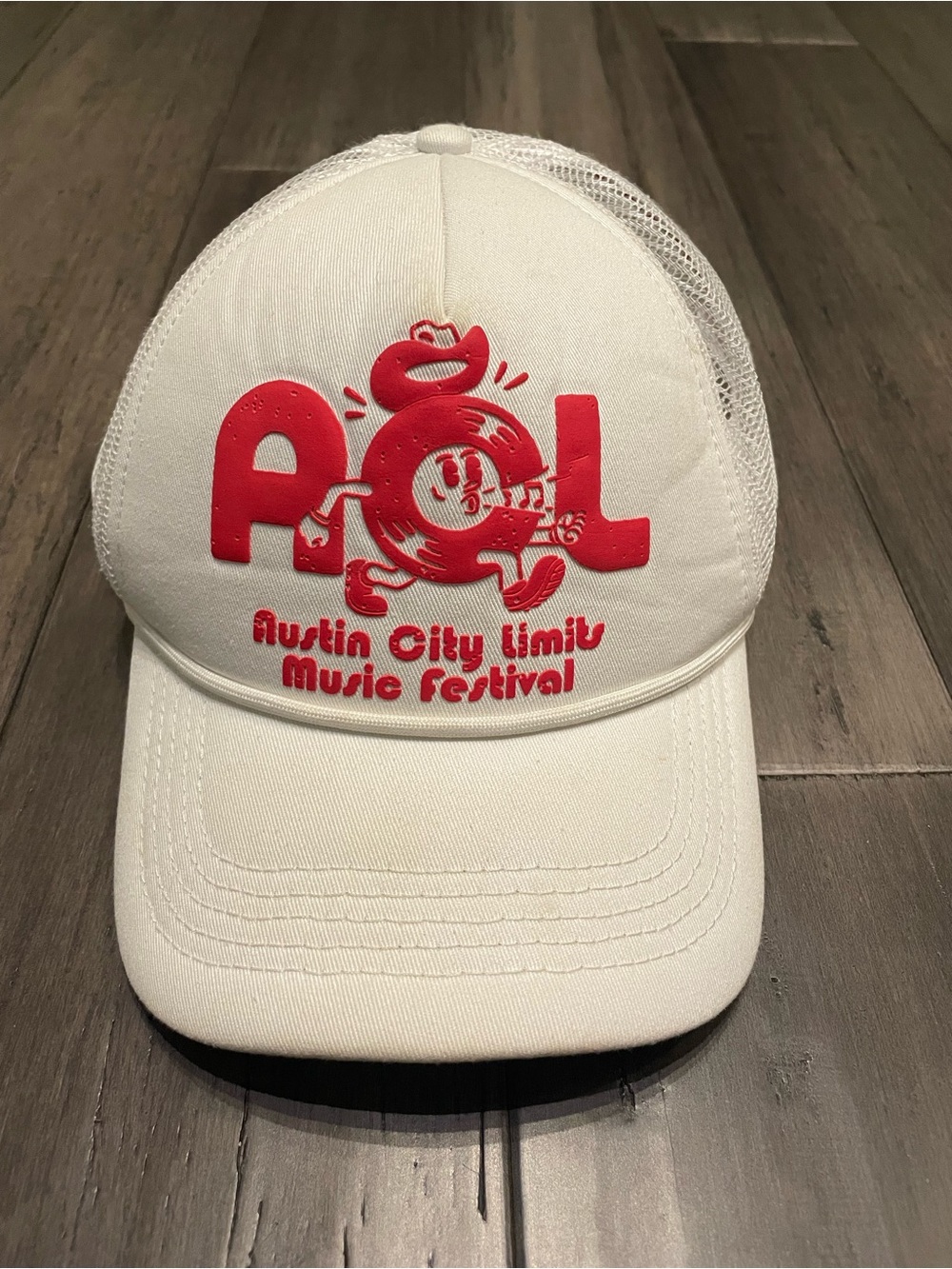 Vintage Austin City Limits Music Festival Trucker Hat White Snapback Festival